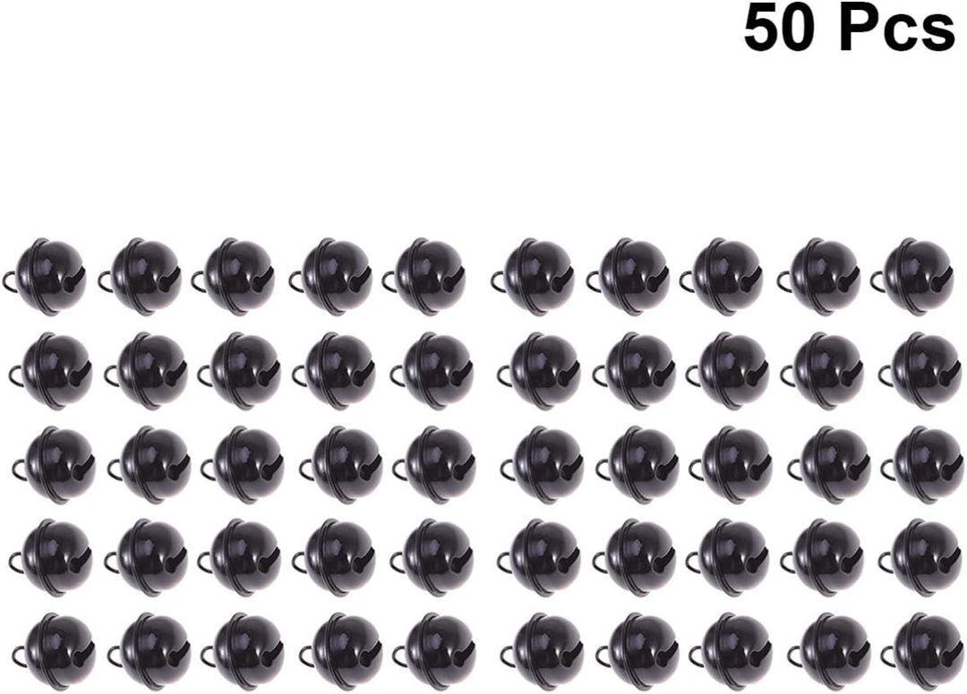 Sewroro 50 Stück Jingle Bells 22 Mm Metall Runde Glocken Bastelglocken Lose Kleine Weihnachts-Jingle