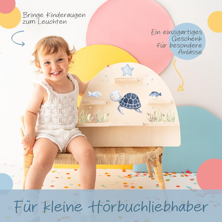 Personalisiertes Tonie Regal für Kinderzimmer - Magnetisches Toniebox Regal für Toniebox &amp; Figuren m