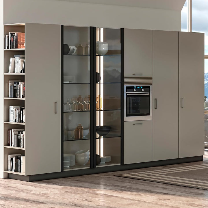 Emuca 8934869 Belüftungsgitter für Kühlschrank/Herd aus Rostfreier Aluminiumeloxierung, Rostfreier A