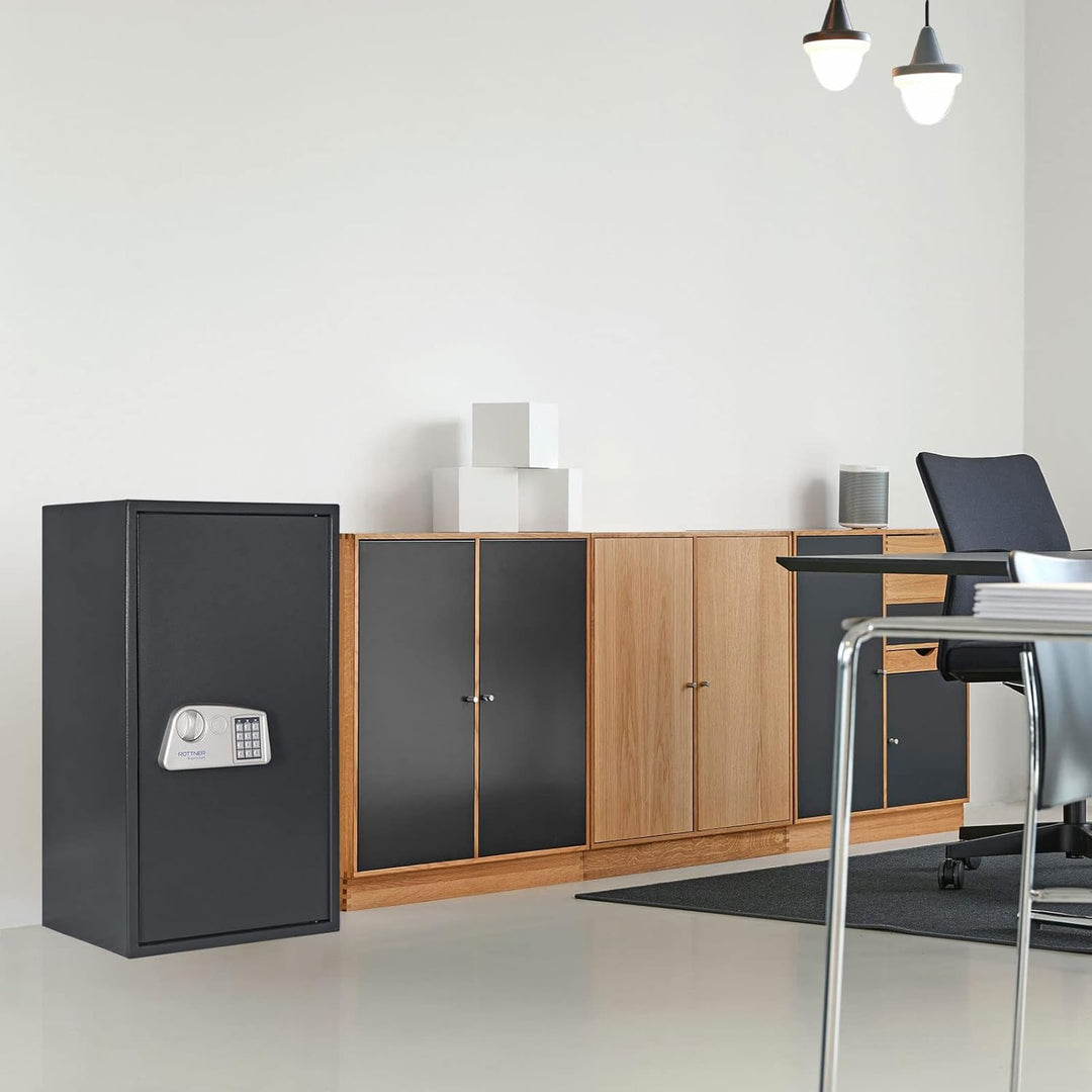 Rottner Möbeltresor Noah 6 Elektronikschloss mechanische Notöffnung BxHxT 45x85x36 cm 2 herausnehmba