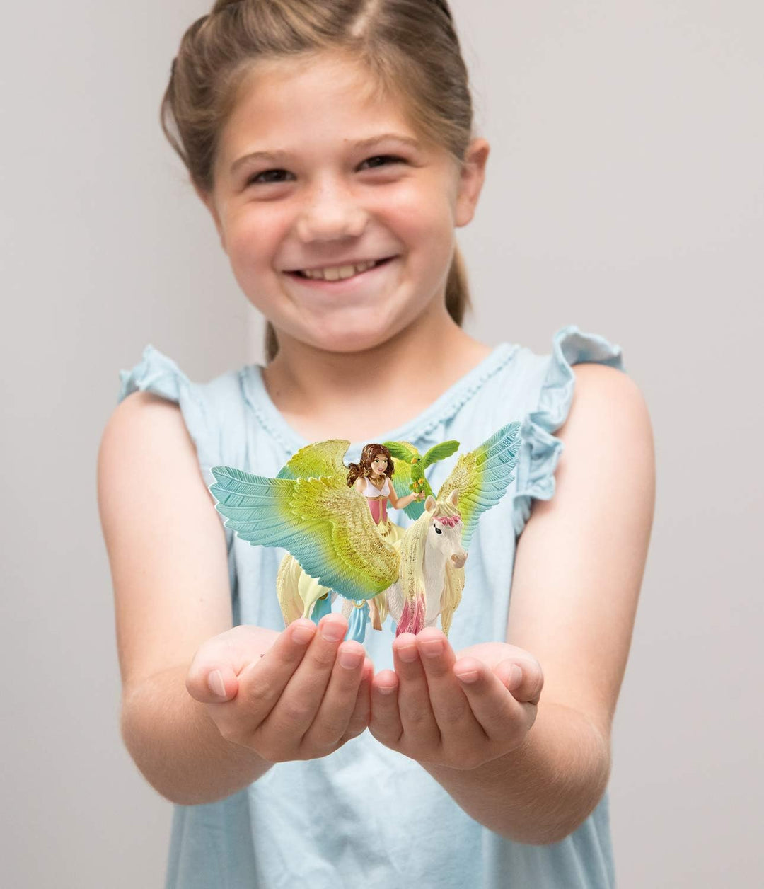 SCHLEICH 70566 Surah mit Glitzer-Pegasus, für Kinder ab 5-12 Jahren, BAYALA - Spielfigur & 70594 Mee