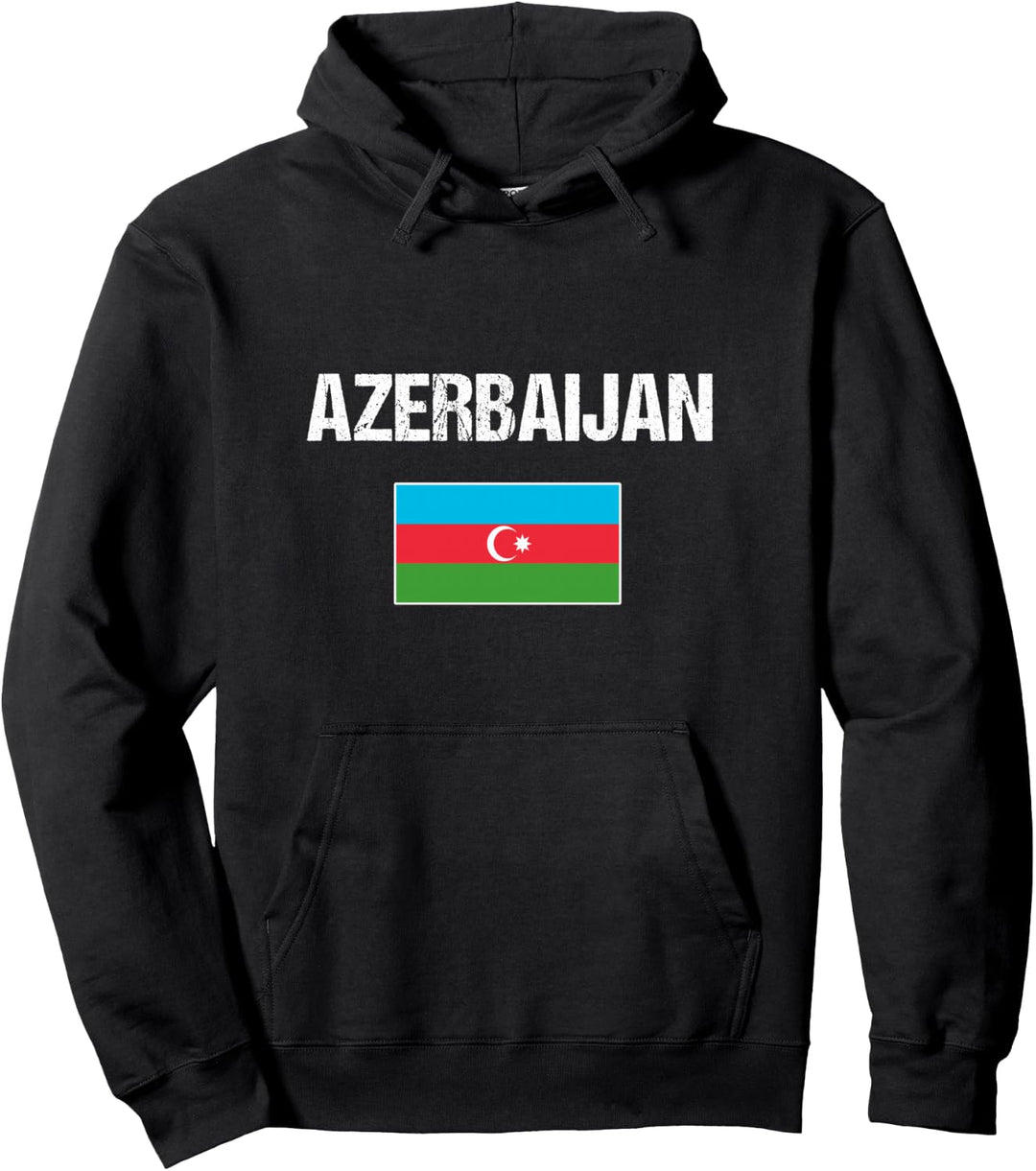 Aserbaidschan Flagge Aserbaidschanische Geschenk Azerbaijan Pullover Hoodie