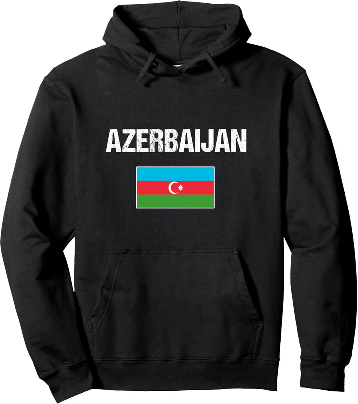 Aserbaidschan Flagge Aserbaidschanische Geschenk Azerbaijan Pullover Hoodie