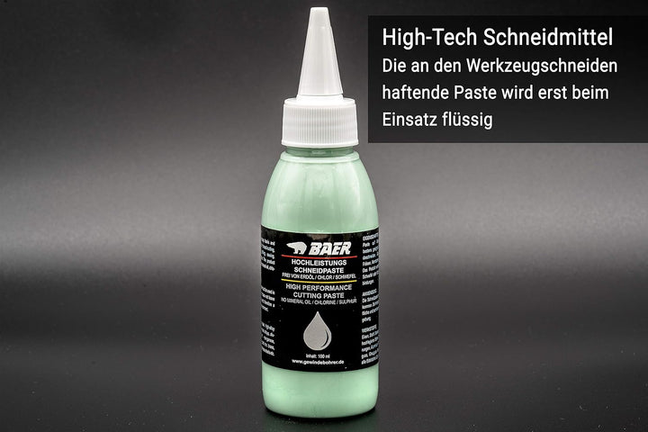 BAER Schneideisen Set M3 - M12 inklusive Bohrpaste | Gewindeschneider Set | Aussengewindeschneider |