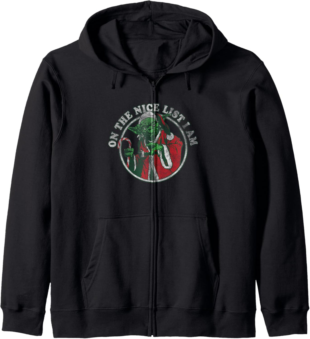 Star Wars Christmas Santa Yoda On The Nice List I Am Kapuzenjacke