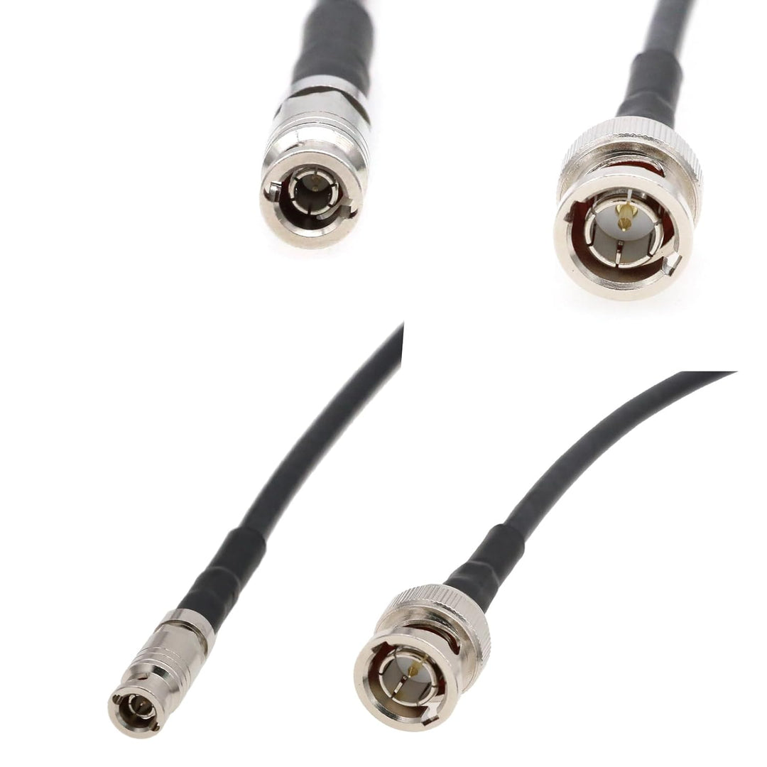 HangTon 3G SDI Video Koaxialkabel 75 Ohm HD Micro BNC auf Standard BNC für DJI Lightbridge 2, Blackm