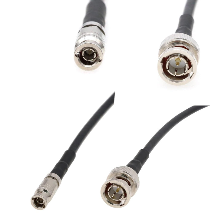 HangTon 3G SDI Video Koaxialkabel 75 Ohm HD Micro BNC auf Standard BNC für DJI Lightbridge 2, Blackm