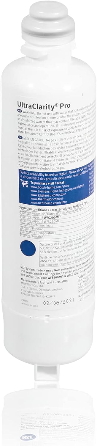 SPARES2GO Kühlschrank-Wasserfilter, kompatibel mit UltraClarity Pro Kühlschrank 11032518