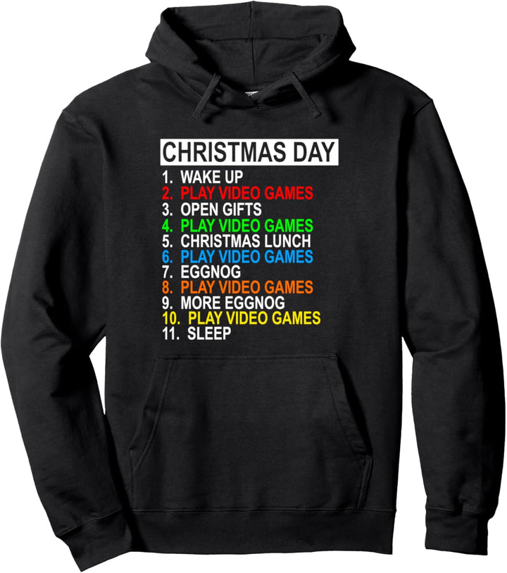 Christmas Day Gamer T-shirt Funny Video Games Tee Gift Pullover Hoodie