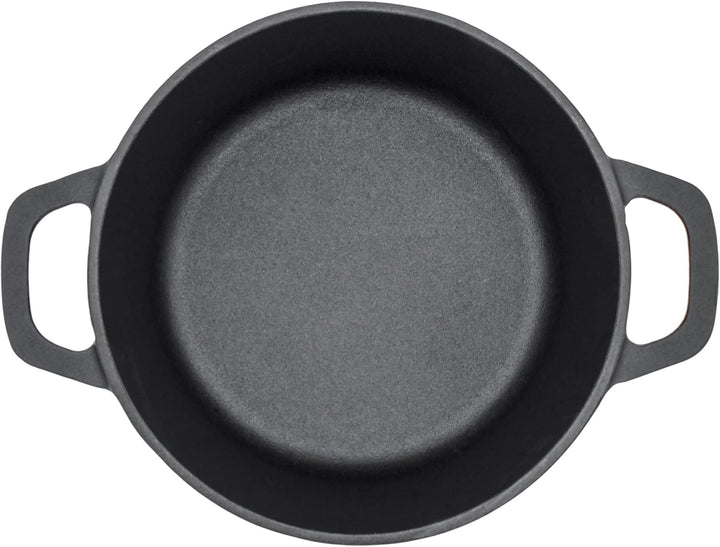 Gusseisen Topf mit Deckel 14 cm - Grilltopf Eisentopf Kochtopf Schmortopf Bräter Topf 14 cm, Topf 14