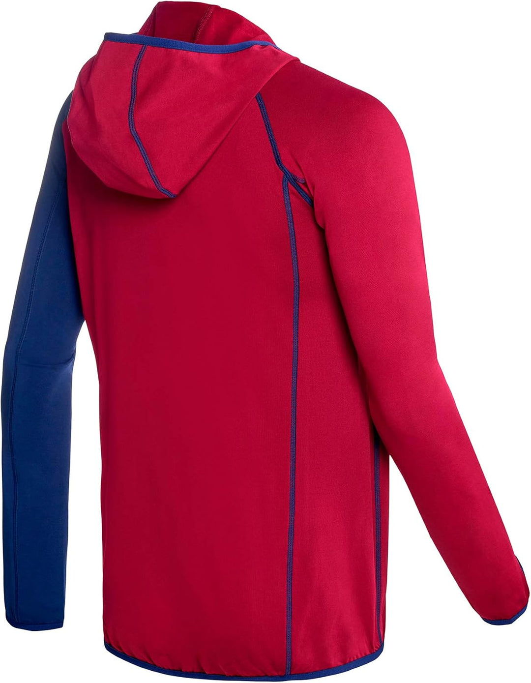 Black Crevice Herren Microfleece Jacke Second Layer Midlayer Kapuze BCR297879 blood red/steel blue M