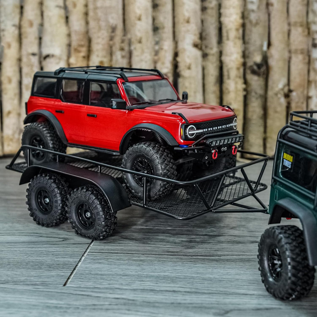 INJORA RC Anhänger zum Ziehen Hinter dem Auto - Metall Haken Anhänger Montieren für 1/18 RC Crawler