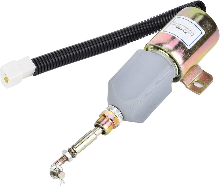 SALUTUYA Kraftstoff-Absperr-Magnetventil, elektrisches Kraftstoff-Absperr-Magnetventil 12-V-Flameout