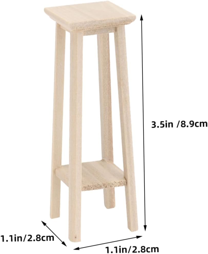 TOYANDONA 3St Mini-Hocker barstuhl bar stühle Barhocker Mini-Verzierung Mini- -Puppenhaus Mini-Blume