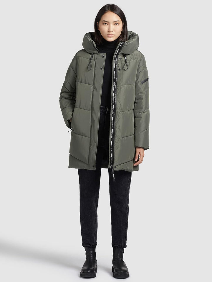 khujo Damen Jacke JORDIS3 gesteppt Winterjacke Kapuze Zwei-Wege-Reissverschluss M Mint, M Mint
