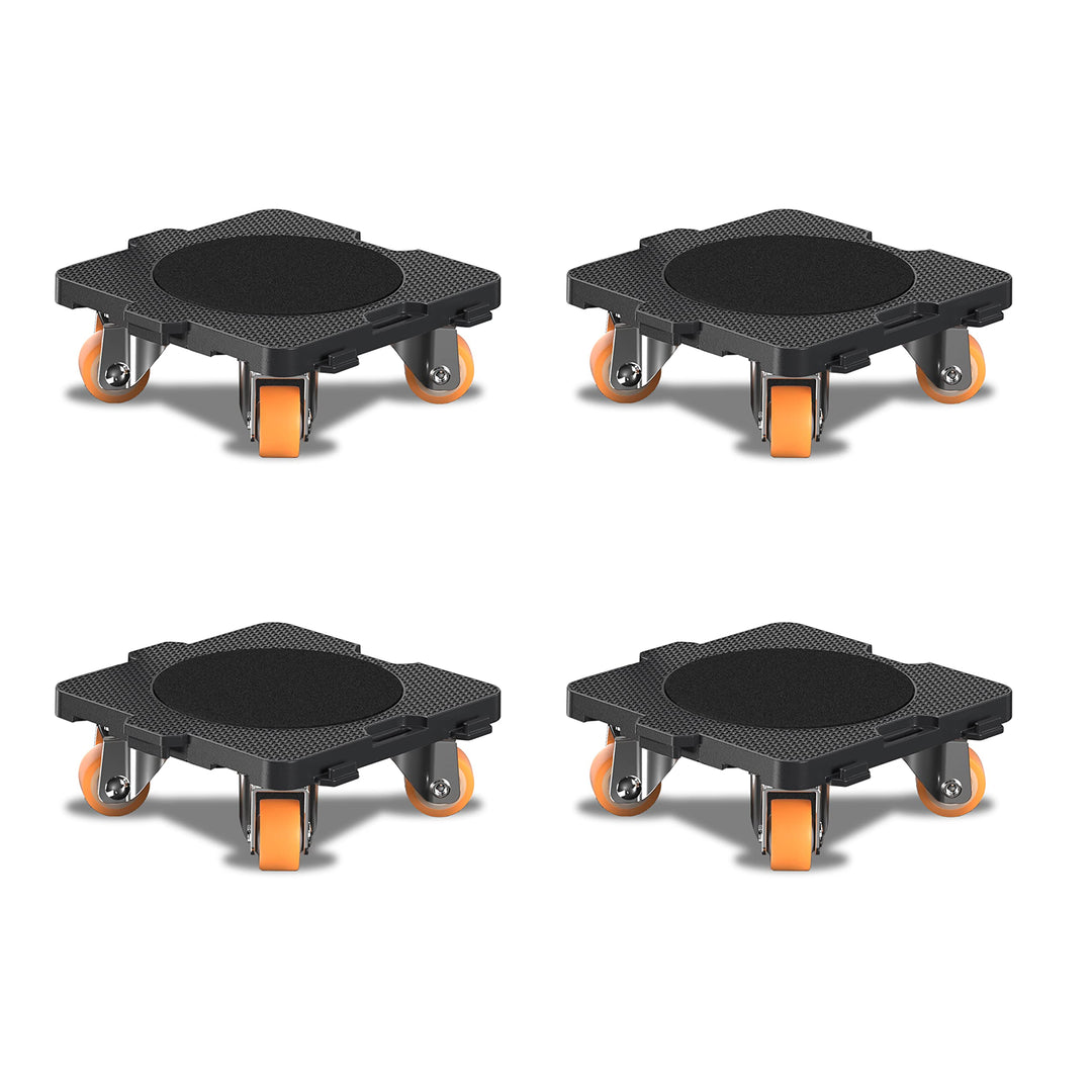ONEON 4 Pack Möbelroller Schonende Transportrollen aus TPE, 360 Grad drehbar Möbel Transportroller,