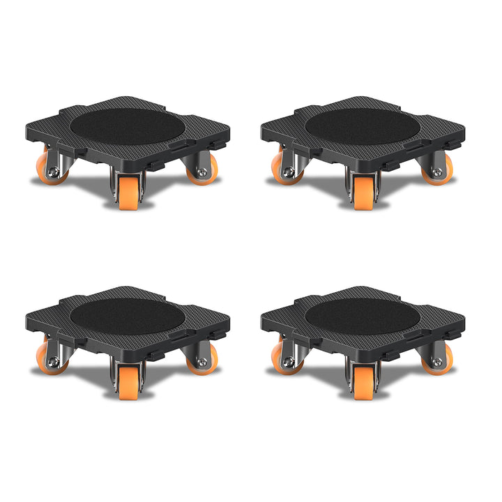 ONEON 4 Pack Möbelroller Schonende Transportrollen aus TPE, 360 Grad drehbar Möbel Transportroller,