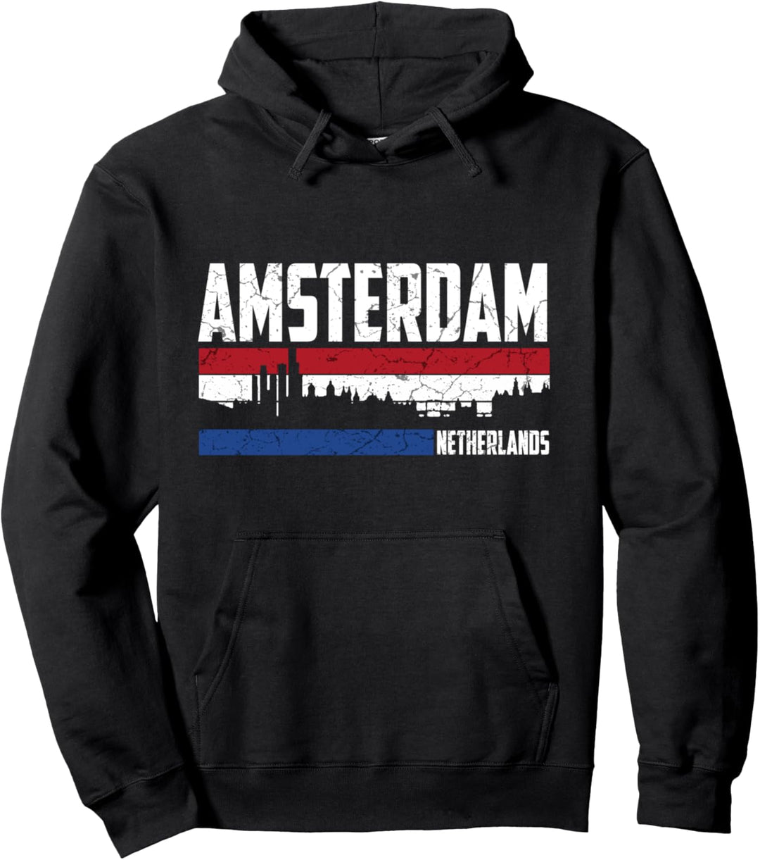Mein Amsterdam Skyline Holland Heimat Stadt Souvenir Pullover Hoodie