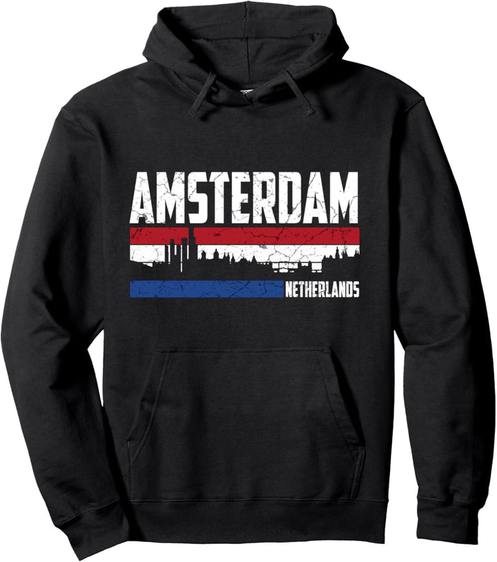 Mein Amsterdam Skyline Holland Heimat Stadt Souvenir Pullover Hoodie