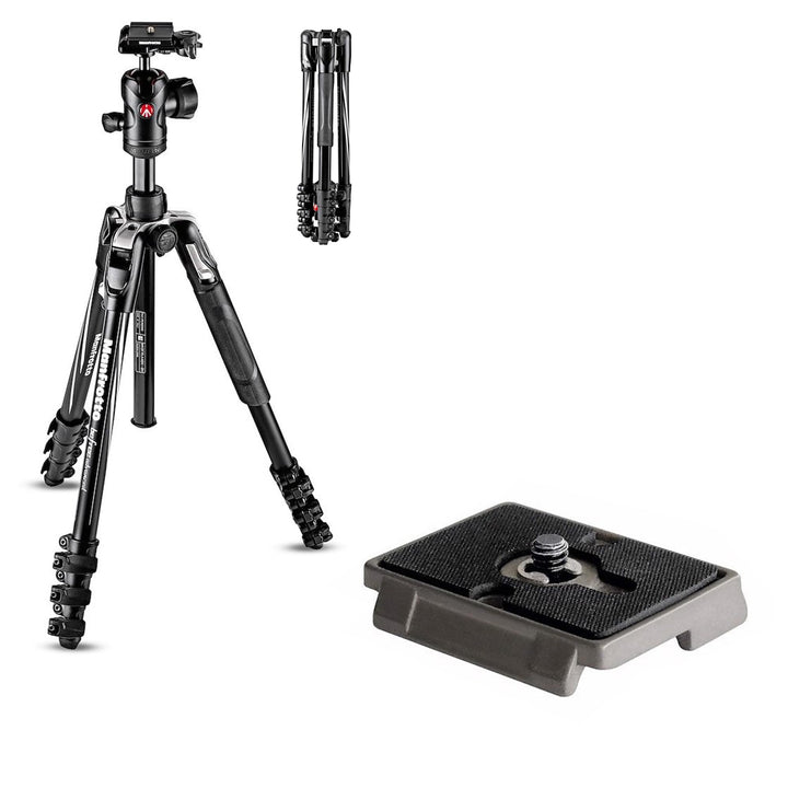 Manfrotto Befree Advanced Foto-Reisestativ-Kit, Klappverschluss, Aluminium, Kugelkopf und 200PL Schn