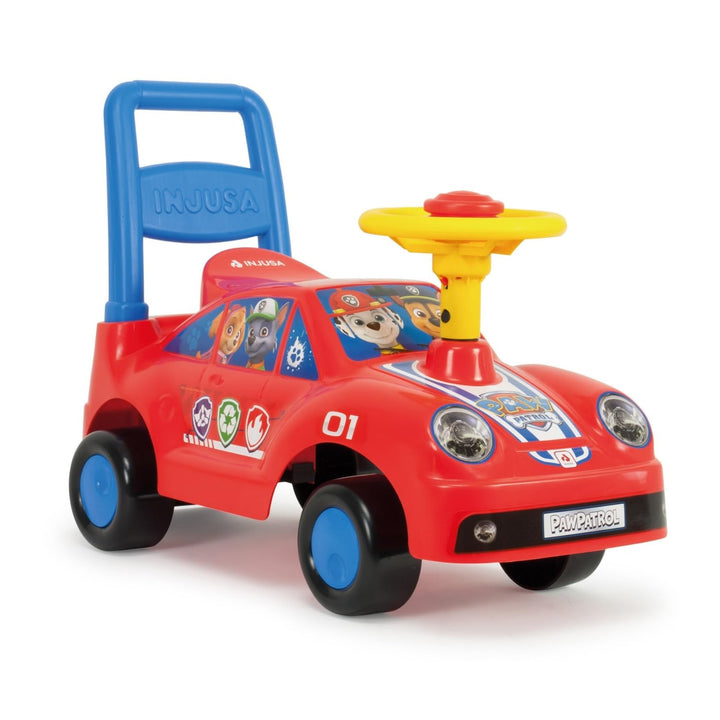 Rutscher mit Hupe für Kinder ab 1 Jahr Pushtoy Racing Car Paw Patrol Chase + Marshall Lenkrad + Hupe