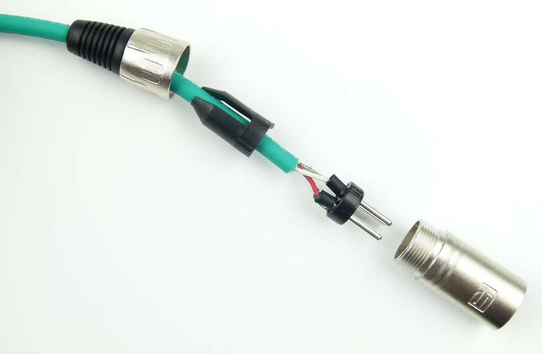 Adam Hall Cables 2 Stück K3MMF1000GRN Mikrofonkabel 10m Grün XLR female auf XLR male DMX Audio Kabel