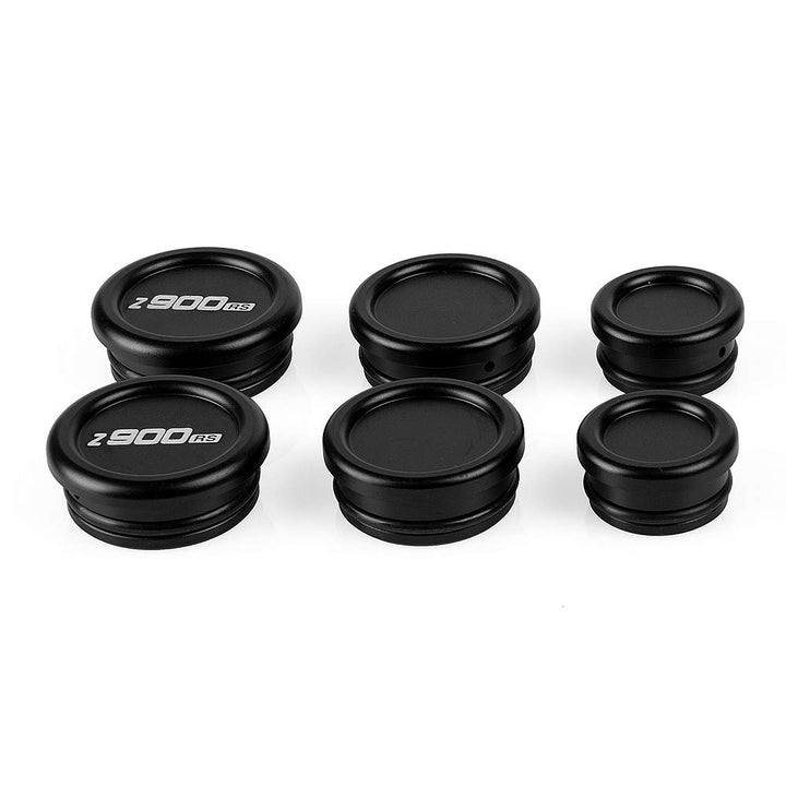 Oldbones 6PCS Motorrad Rahmen Endkappen Blindstopfen Motorrad für Kawasaki Z900RS 2018 2019 in Schwa