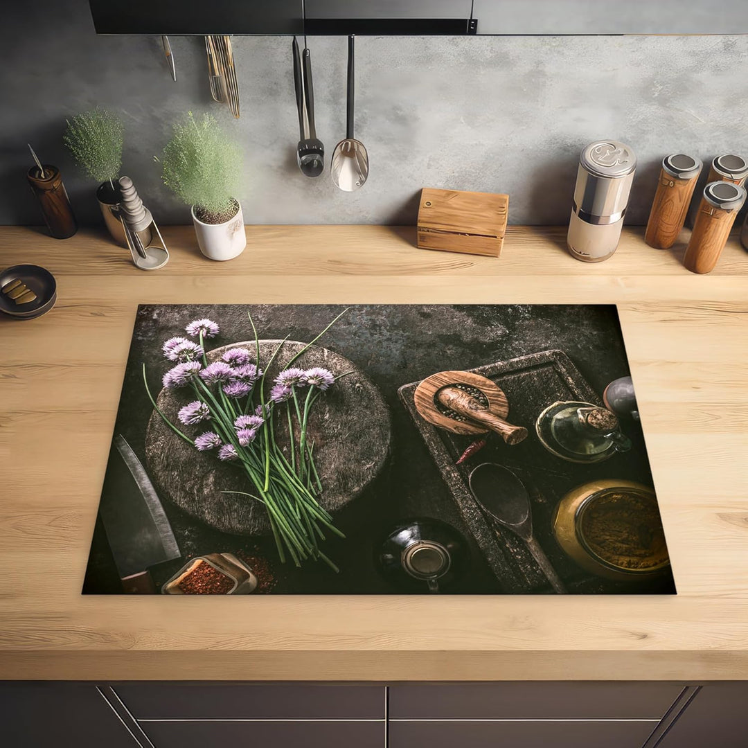 KitchenYeah© Herdabdeckplatte Einteilig Ceranfeld Abdeckplatte Küche Deko Ceranfeldabdeckung Herdabd