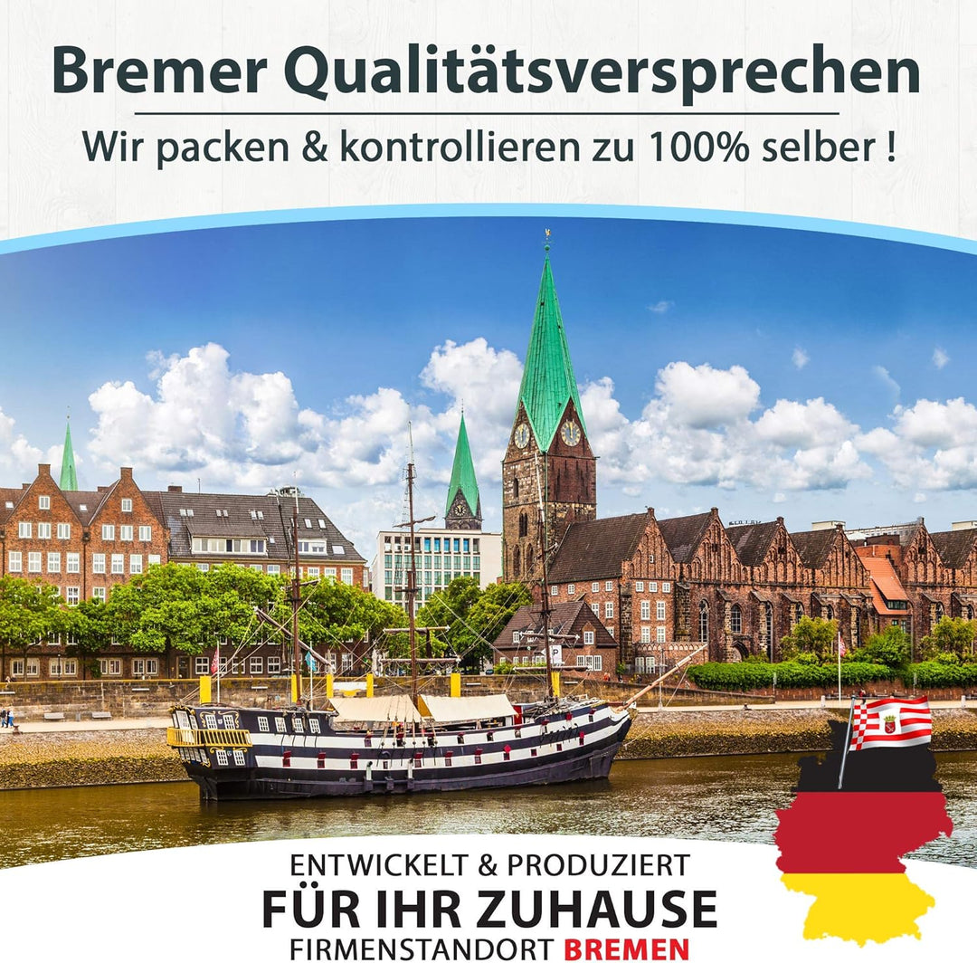 Stoffbeutel 25x30cm aus Baumwolle 10 Stück Set - Kleine Stoffbeutel mit Kordelzug - Zuziehbeutel Bro
