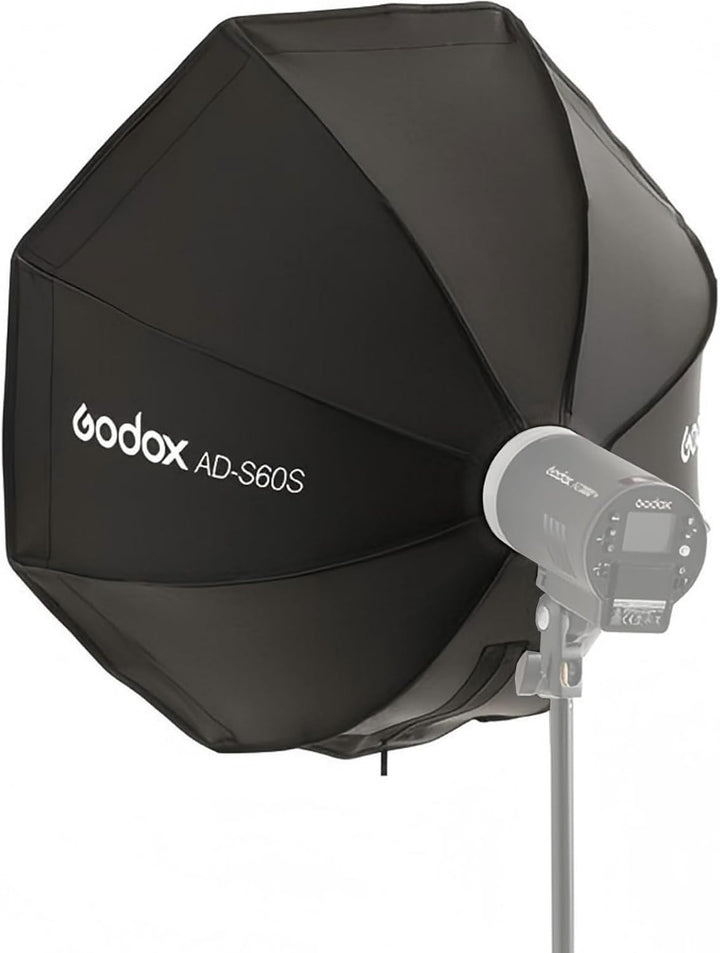 Godox AD-S60S 60 cm Softbox im Octagon Umbrella-Stil mit Godox-Halterung für Godox AD400Pro AD300Pro