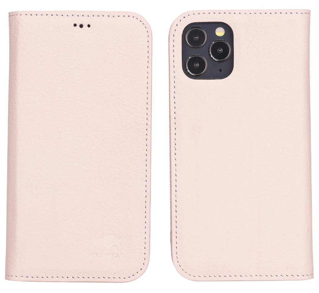 Solo Pelle aufklappbare Lederhülle kompatibel für iPhone 12 Pro Max in 6.7 Zoll inkl. 1 Kartenfach f