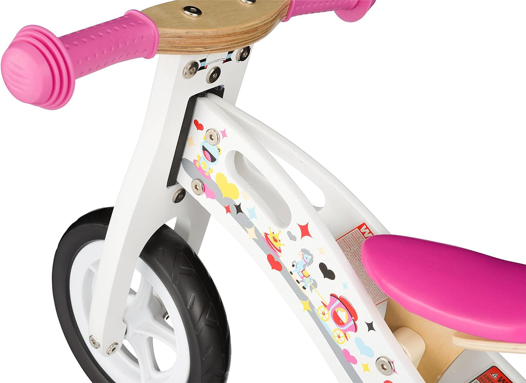 BIKESTAR Kinderlaufrad Lauflernrad Kinderrad für Mädchen ab 2-3 Jahre | 10 Zoll Kinder Laufrad Holz