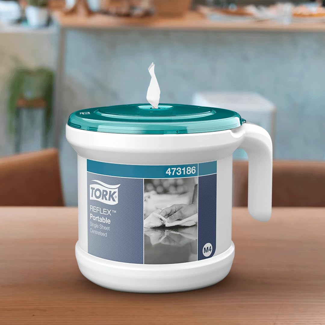 Tork 473242 Reflex Mehrzweck Papierwischtücher für das M4 Innenabrollung Reflex System / 1-lagige Wi