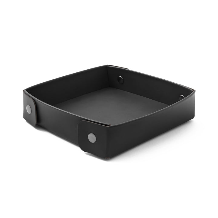 Eglooh - Perseo - Taschenleerer Leder Schwarz - Schreibtisch-Organizer mit modernem Design - Ablagef