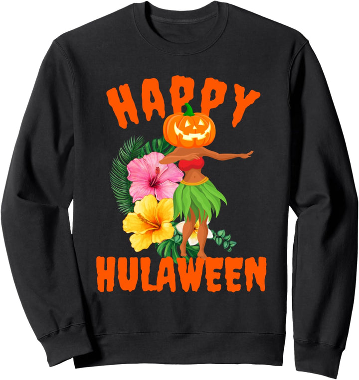 Happy Hulaween Halloween Hula Mädchen Hawaii Kostüm Hawaii Sweatshirt