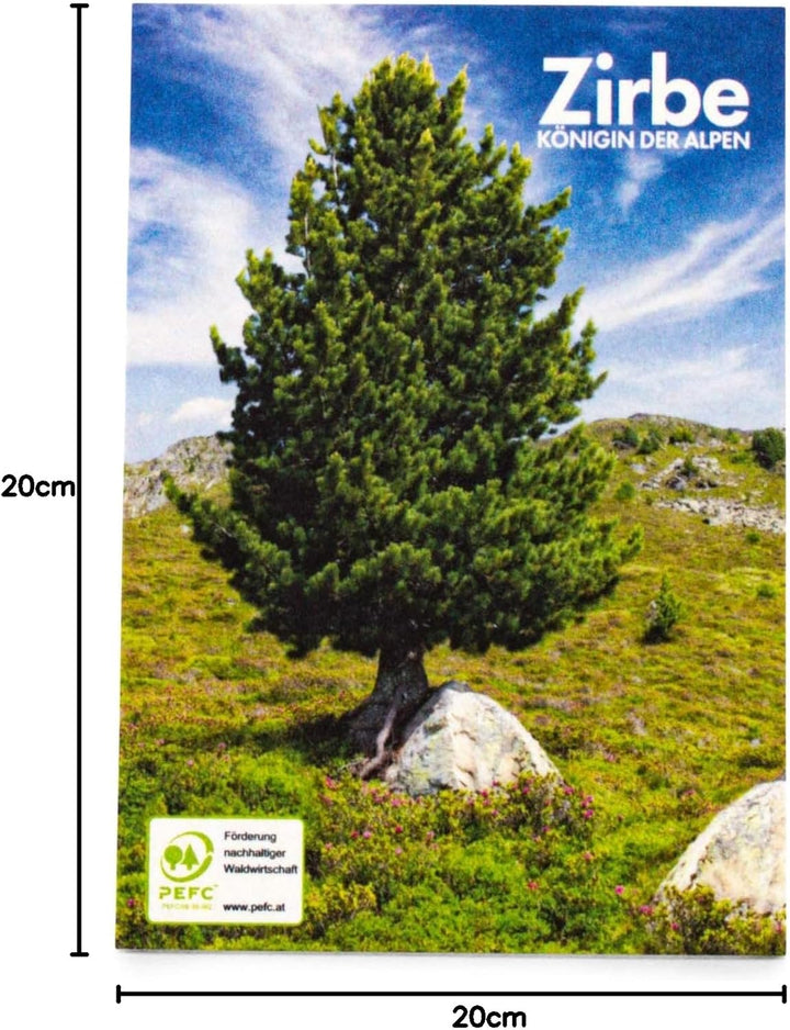 sagl.tirol holzmanufaktur Zirbenherz mit Lebensbaum und Spruch Familie. (20 cm), 20 cm