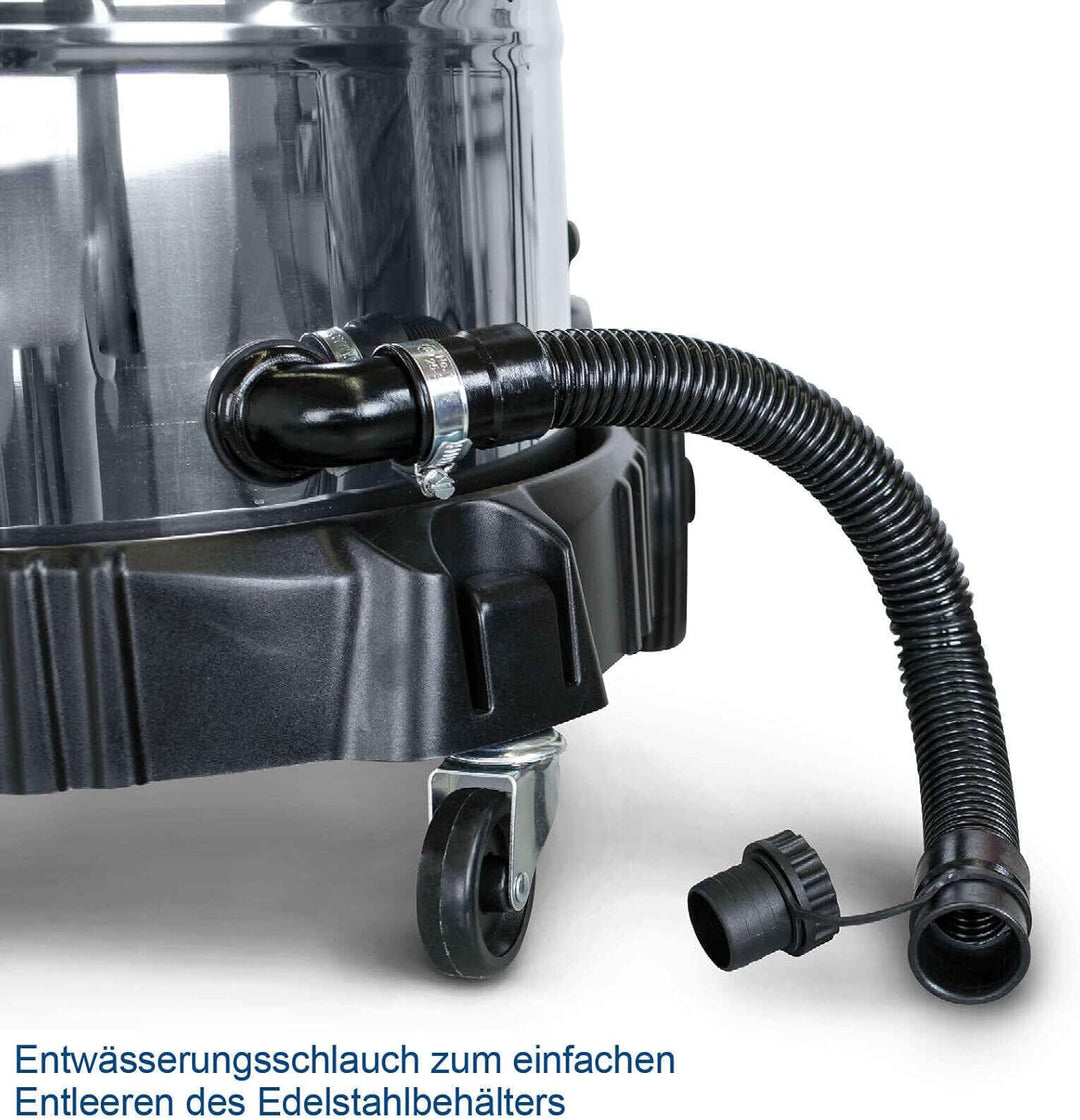 Scheppach ASP50ES Nass- und Trockensauger 50L | Industriesauger mit HEPA-Filter, Steckdose & Einscha