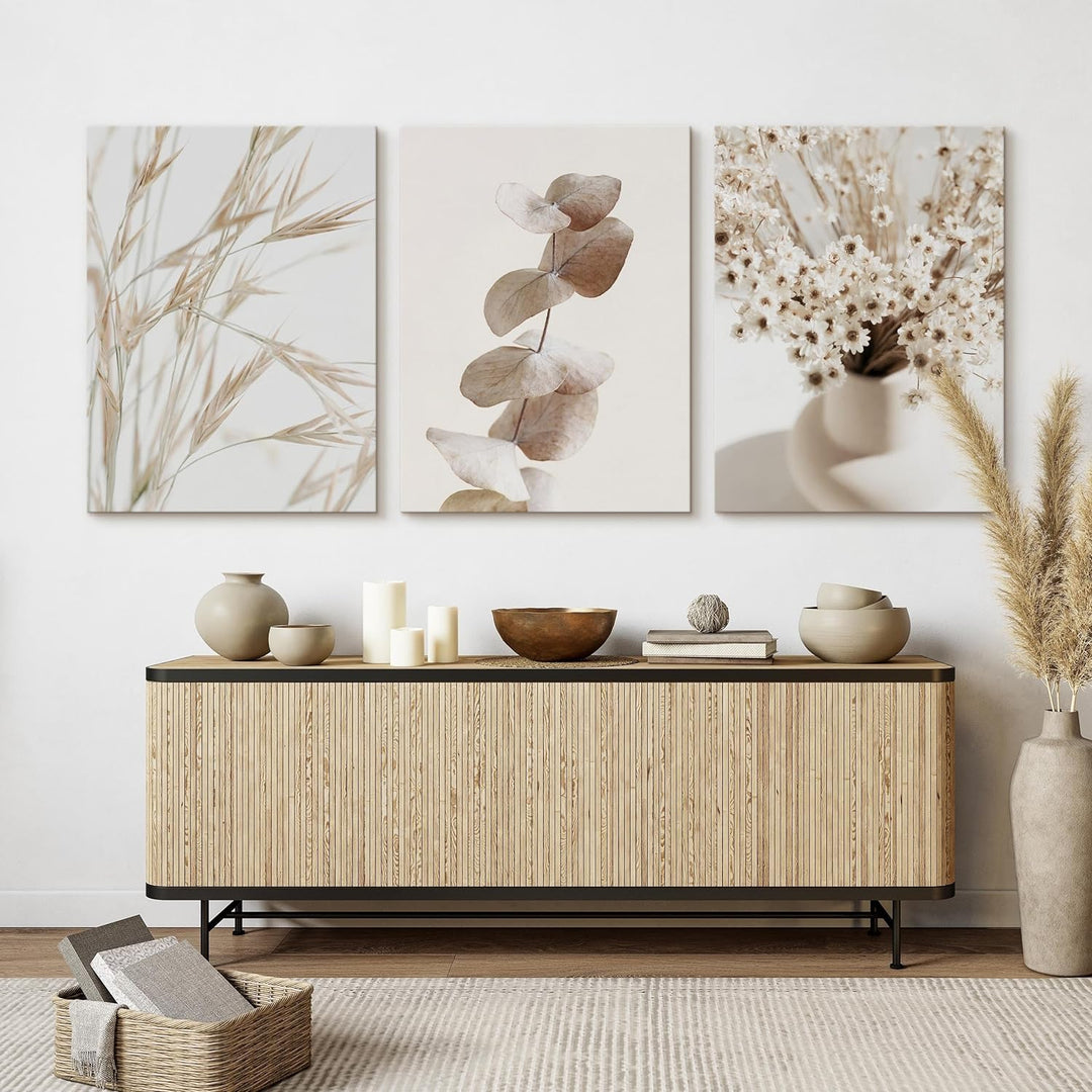 Muralo - Wandbilder Set - Leinwand Bilder Set Aufhängefertig - das Leinwandbilder Set - Bilder für W