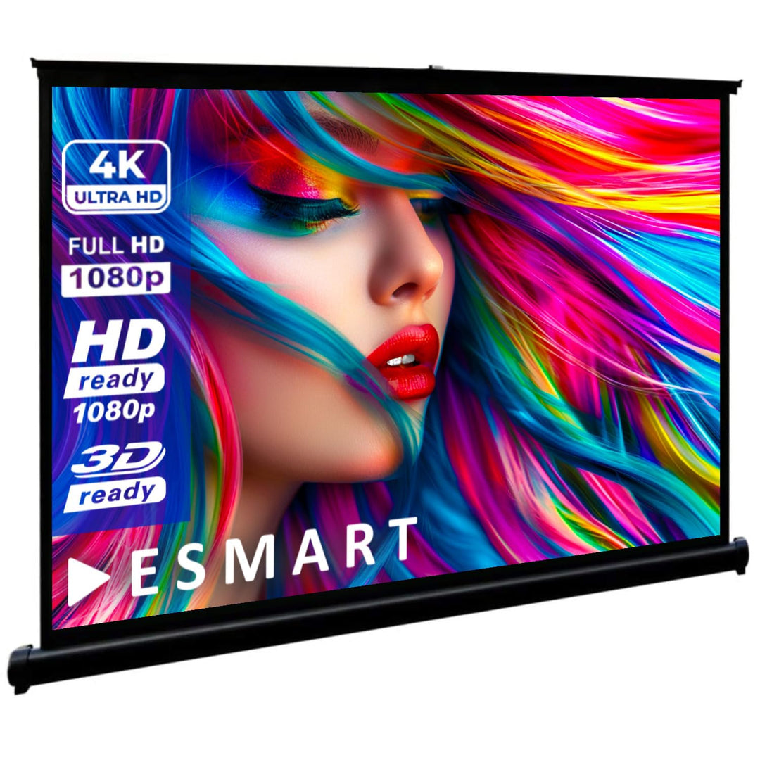 ESMART ETS Tisch Leinwand [Grössenauswahl] 82 x 61 cm (40") 4:3 | Mobile Heimkino Beamer Projektions
