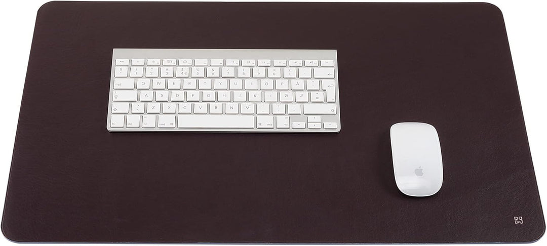 DUDU Büro-Schreibtischunterlage aus zweifarbigem Leder CM 61x40, beidseitig benutzbar, rollbar, weic