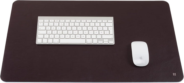 DUDU Büro-Schreibtischunterlage aus zweifarbigem Leder CM 61x40, beidseitig benutzbar, rollbar, weic