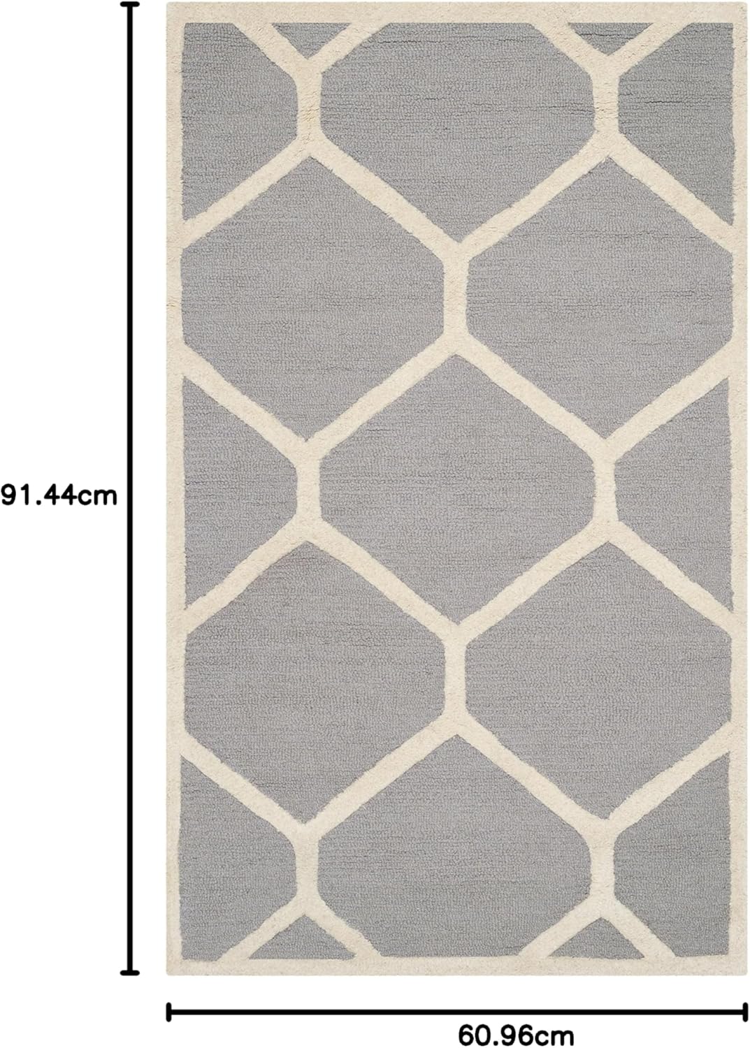 SAFAVIEH Modern Teppich für Wohnzimmer, Esszimmer, Schlafzimmer - Cambridge Collection, Kurzer Flor,