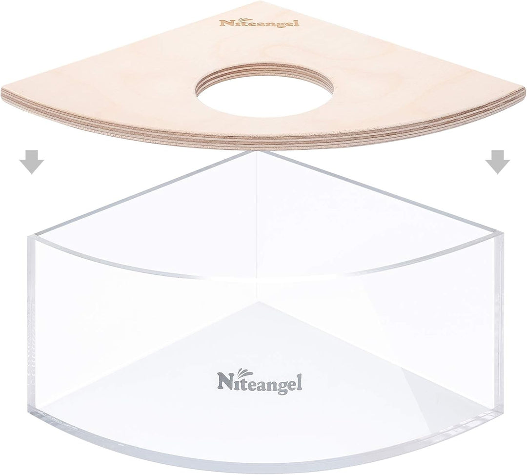 Niteangel Kleintiersandbad-Box - Acryl-Kleintier-Sandbad-Dusche & Sandgruben-Behälter für Hamster, M