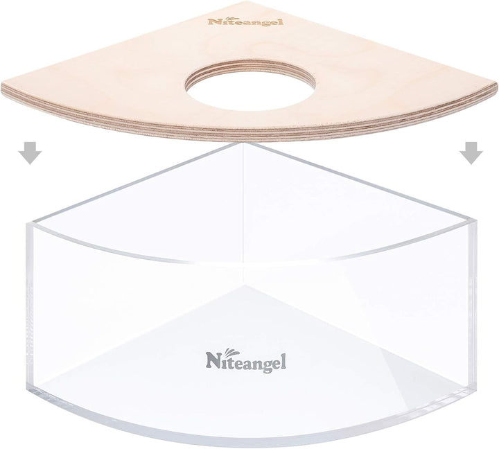 Niteangel Kleintiersandbad-Box - Acryl-Kleintier-Sandbad-Dusche & Sandgruben-Behälter für Hamster, M