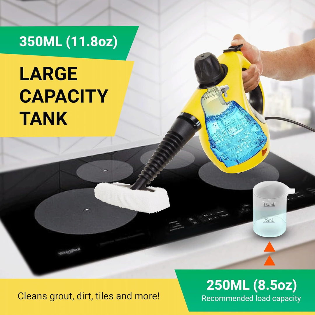 Comforday Multi-Purpose Steam Cleaner with 9-Piece Accessories, Handheld Steam Cleaner Perfect for S