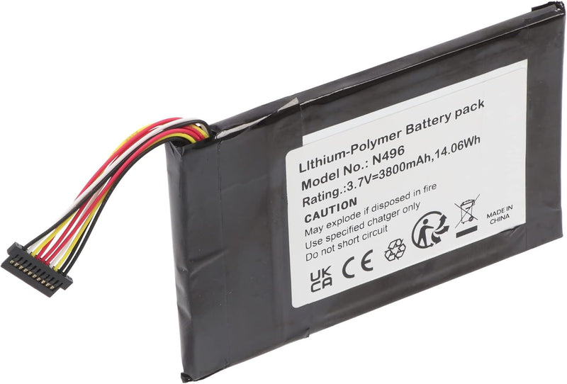 AKKU 3.7V 3.800mAh 14.06Wh Li-Polymer N496 für GPS Magellan TRX7