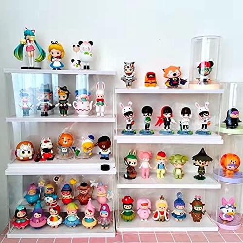 Nynelly 2 Ebenen Vitrine aus Acryl, transparent, zur Aufbewahrung, für Vitrine, staubdicht, für Acti