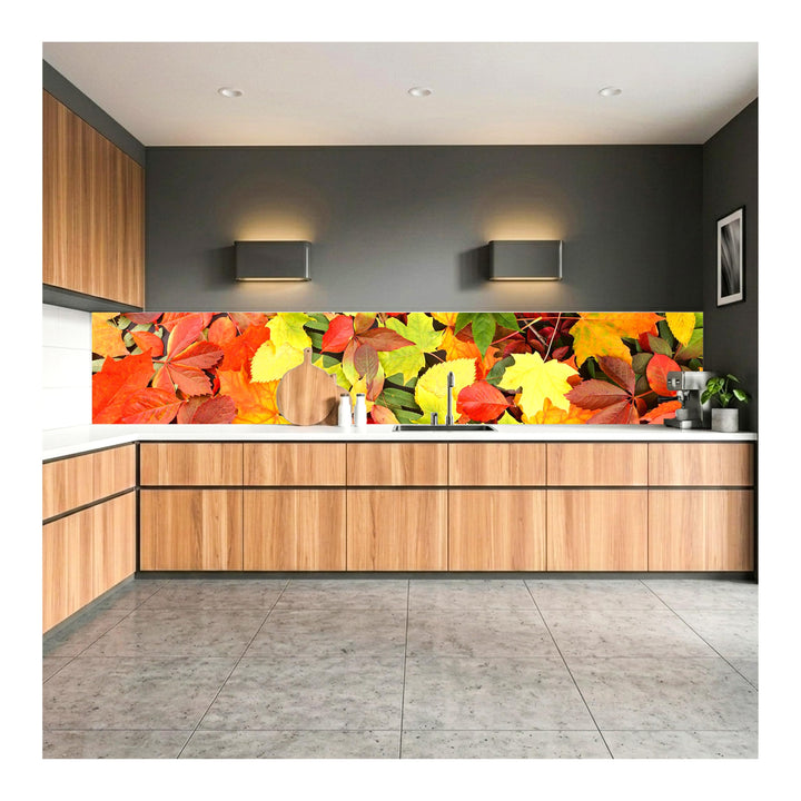 DIMEX Küchenrückwand Folie selbstklebend BLÄTTER | Klebefolie - Dekofolie - Spritzschutz für Küche |