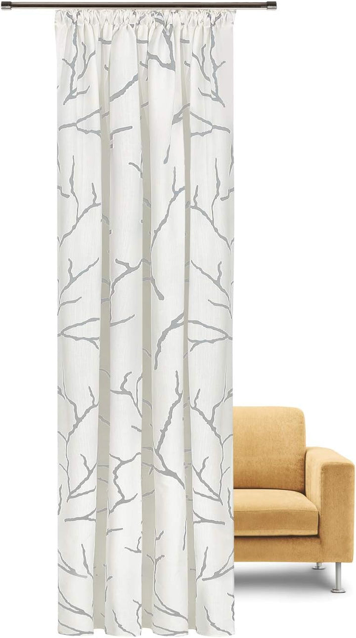 Feel of Nature Fertigschal Finn aus 100% Bio-Baumwolle, Blickdicht 40706 | Masse: 245 x 140 cm | Far