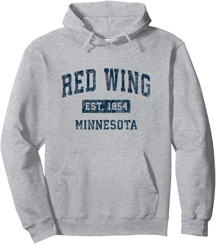 Red Wing Minnesota MN Vintage-Sportdesign, Marine-Druck Pullover Hoodie